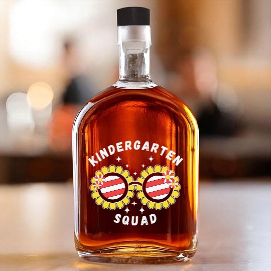 Kindergarten Squad - Kindergarten Teacher Whiskey Bottles