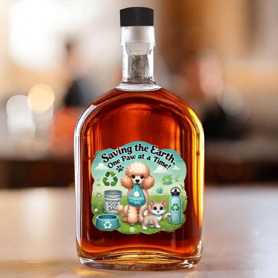 Eco-Friendly Pets Promoting Sustainability Togethe Whiskey Bottles