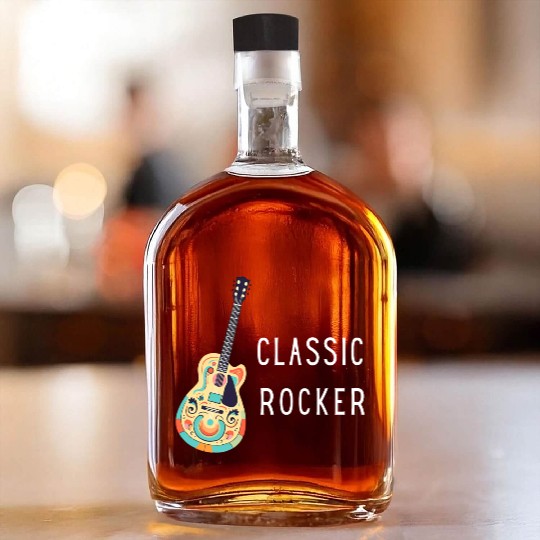 Classic Rocker - Guitar Whiskey Bottles