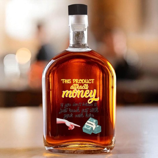 Humorous Money Attraction Design Whiskey Bottles