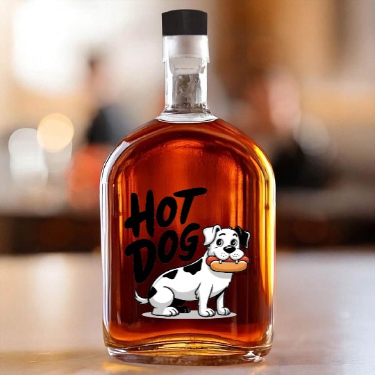 Hot dog - dog Whiskey Bottles