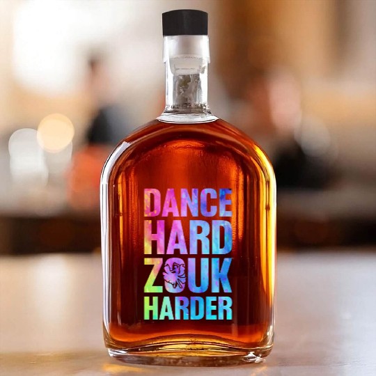 Zouk Dance Festival Design for Zouk Dancer Whiskey Bottles