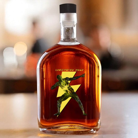 Lightning Bolt ( Back ) Whiskey Bottles