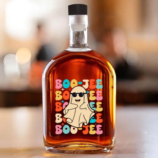 Funny Halloween Boo-jee Whiskey Bottles