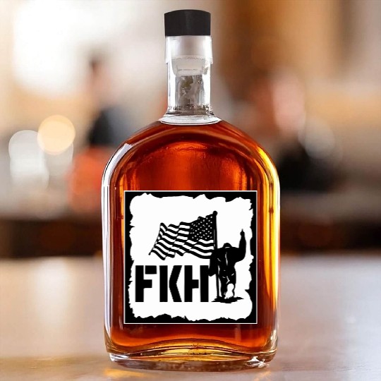 Bigfoot FKH Flag LIKE US ON FACEBOOK # Whiskey Bottles