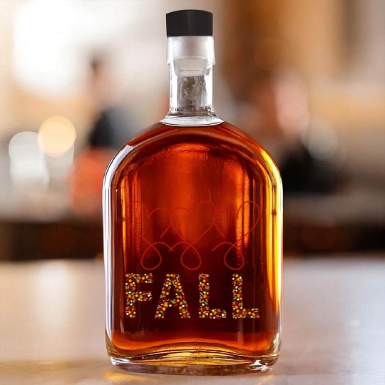 Fall Vibes Designs Whiskey Bottles