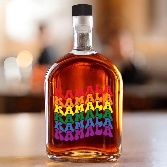 Kamala Harris LGBTQ Gay Pride Lesbian Fun Whiskey Bottles