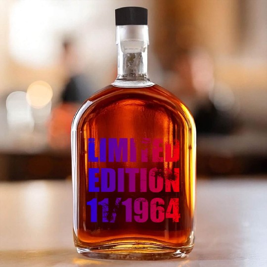 60th birthday Limited Edition 11/1964 Whiskey Bottles