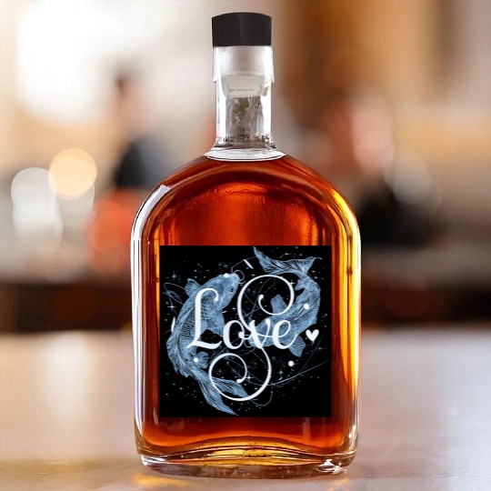 Pisces Vibes Whiskey Bottles