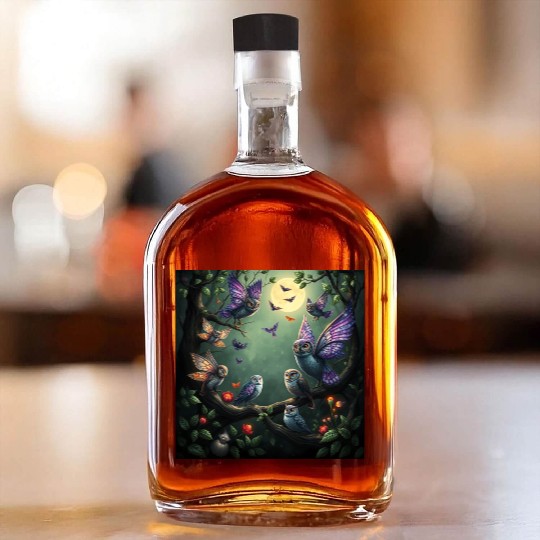 Enchanted Forest Creatures Halloween Ideas Whiskey Bottles