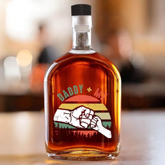 Love Daddy and Me Whiskey Bottles