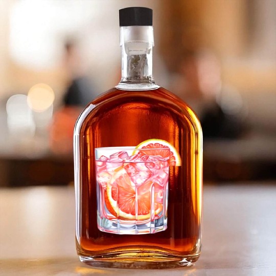 Grapefruit Citrus Cocktail Whiskey Bottles