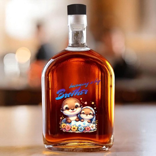 Soon I'll Be A Big Brother, Sweet Otter Brother Whiskey Bottles