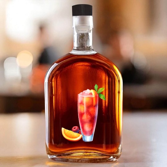 Berry Citrus Cocktail Whiskey Bottles