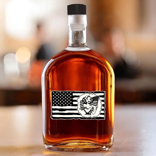 Retro Flag Girl © LIKE US ON FACEBOOK # Whiskey Bottles