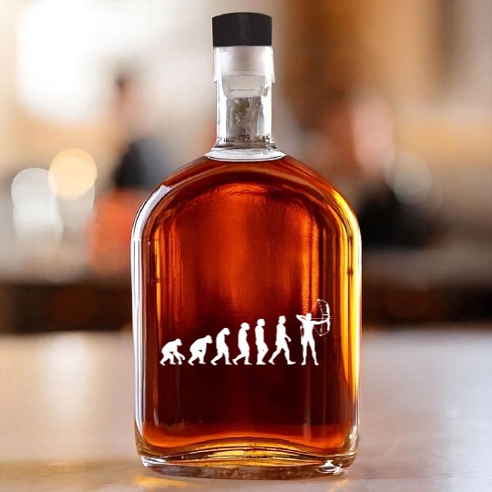 Archery Evolution of Human Sport Whiskey Bottles