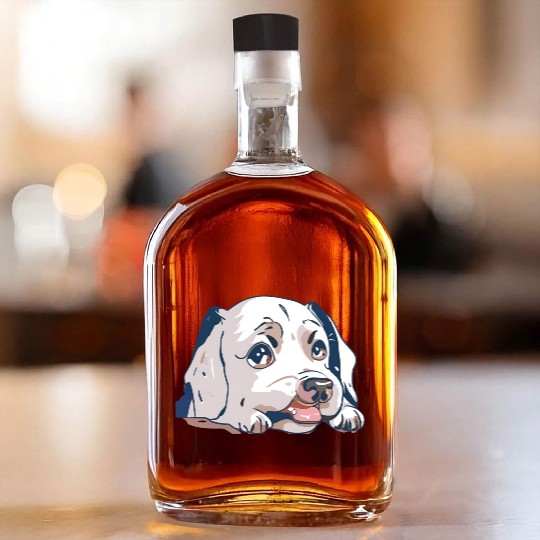 A Cute Puppy Whiskey Bottles