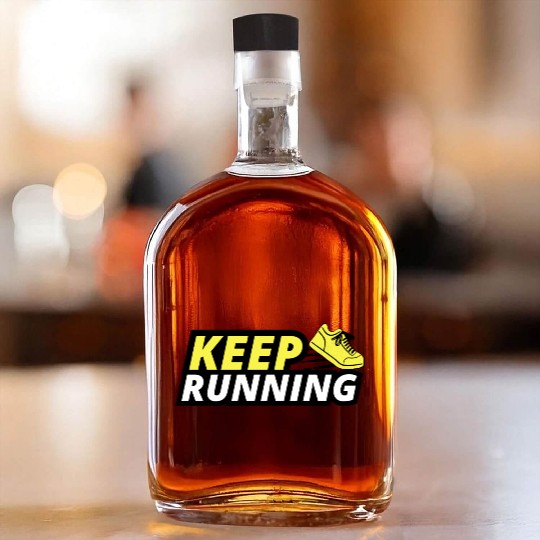 Keep Running Whiskey Bottles
