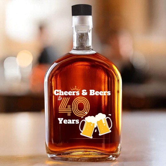 40th Birthday Whiskey Bottles