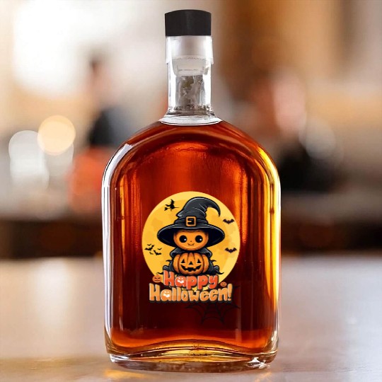 Happy Halloween Whiskey Bottles