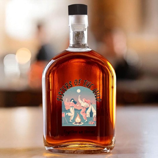 Sister of the wild together we thrive design Whiskey Bottles