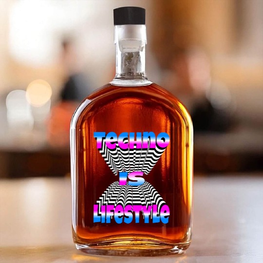 Techno Is Lifestyle Whiskey Bottles