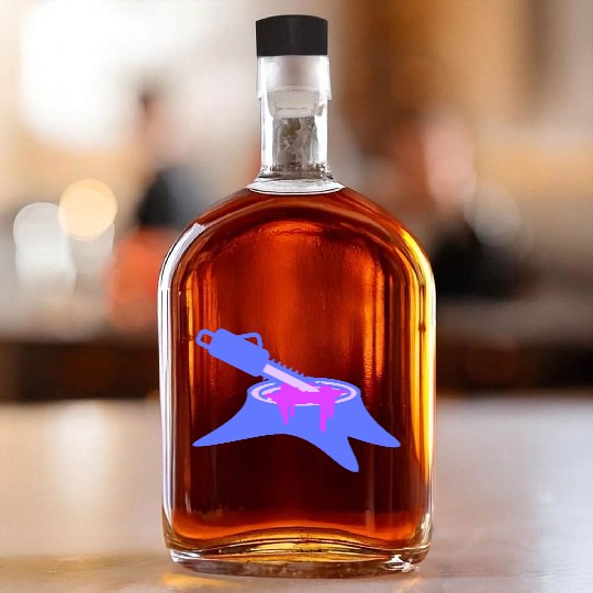 Chainsaw Tree Felling Lumberjack Forest Stump Wood Whiskey Bottles