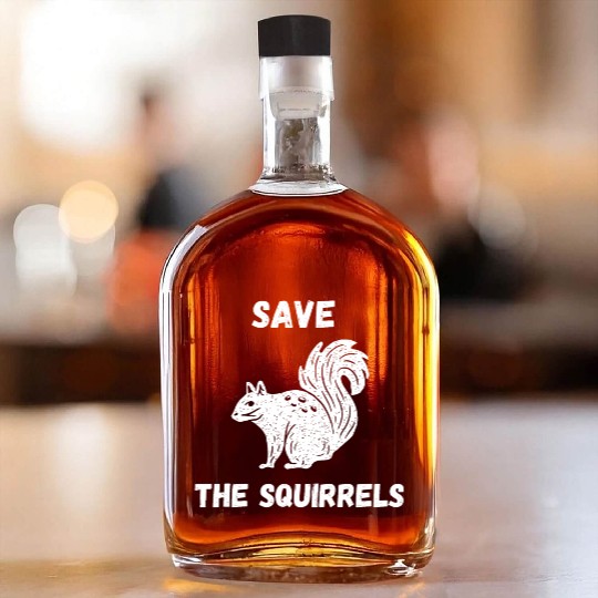 Save The Squirrels Peanut The Squirrel Whiskey Bottles