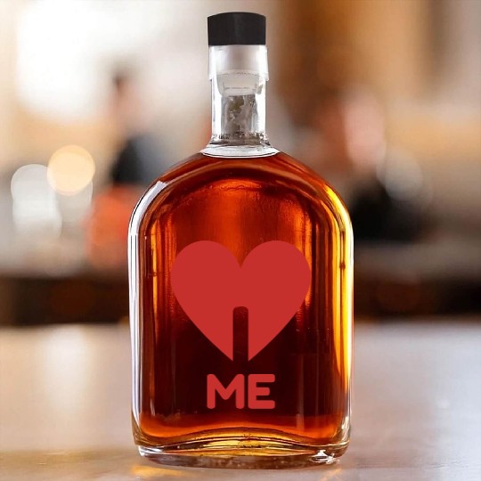 I LOVE ME Whiskey Bottles