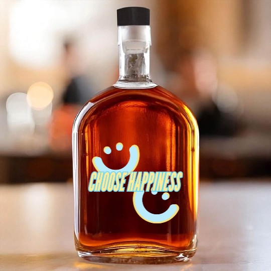Choose Happiness | phozos Whiskey Bottles