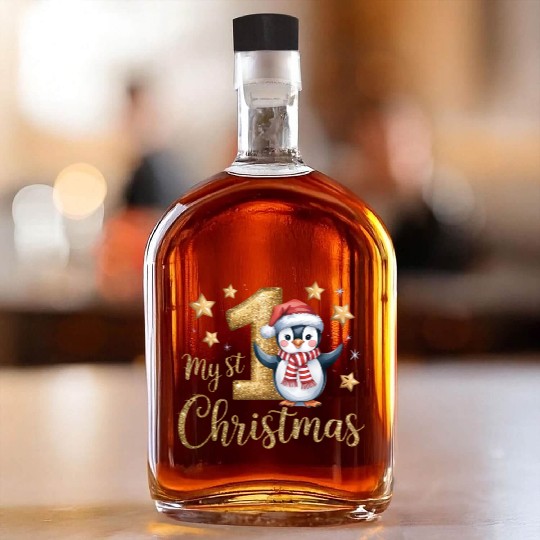 Merry Christmas, Christmas Retro Whiskey Bottles