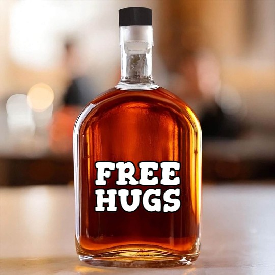 Free Hugs Whiskey Bottles