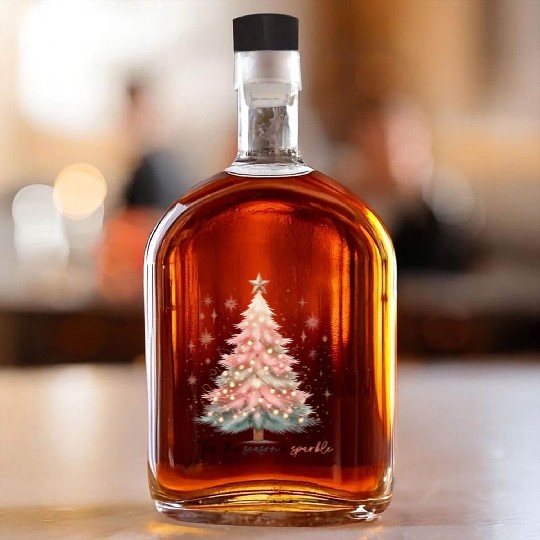 Tis The Season To Sparkle Whiskey Bottles