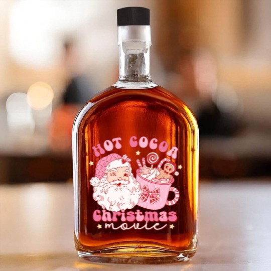 Hot cocoa Christmas movie Whiskey Bottles