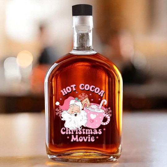 HOT COCOA CHRISTMAS MOVIE Whiskey Bottles