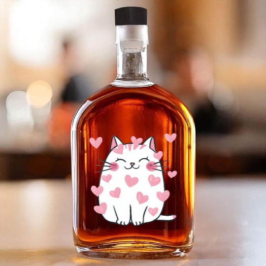 Valentines Cute, Valentine Retro Whiskey Bottles