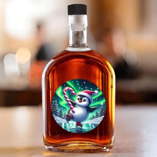 Penguin's Northern Lights Skate Whiskey Bottles