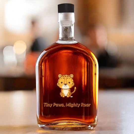 Tiny Paws Mighty Roar Jaguar Whiskey Bottles