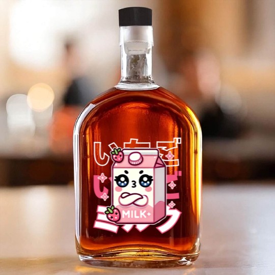 Touchy Strawberry Milk Hug Whiskey Bottles