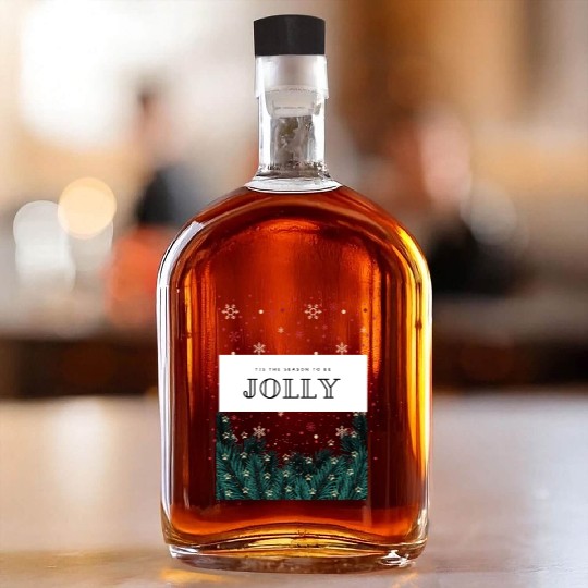'Tis The Season To Be Jolly Whiskey Bottles