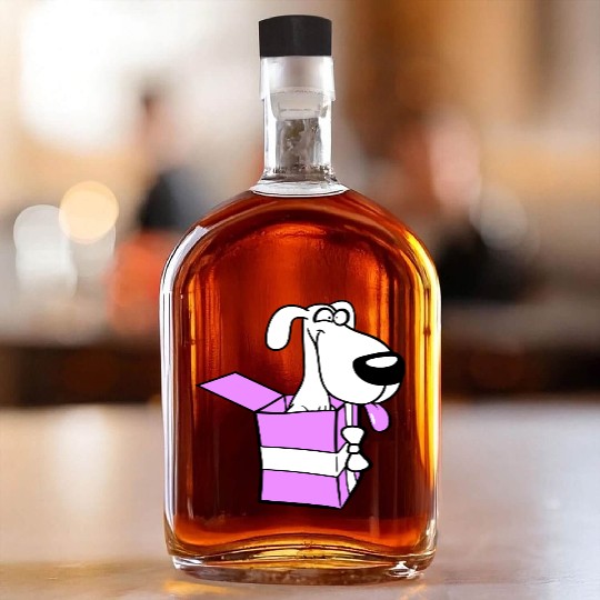 Dog Pet Gift Box Funny Crazy Surprise Fun Puppy Whiskey Bottles