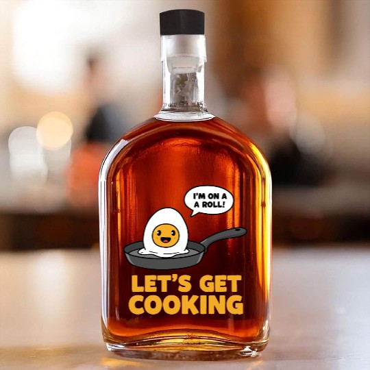 Lets Get Cooking Whiskey Bottles