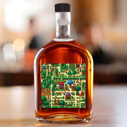 The world of classic video games Whiskey Bottles
