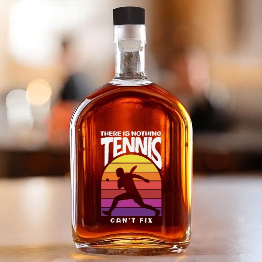 Nothing Tennis Can't Fix Design for Players Whiskey Bottles