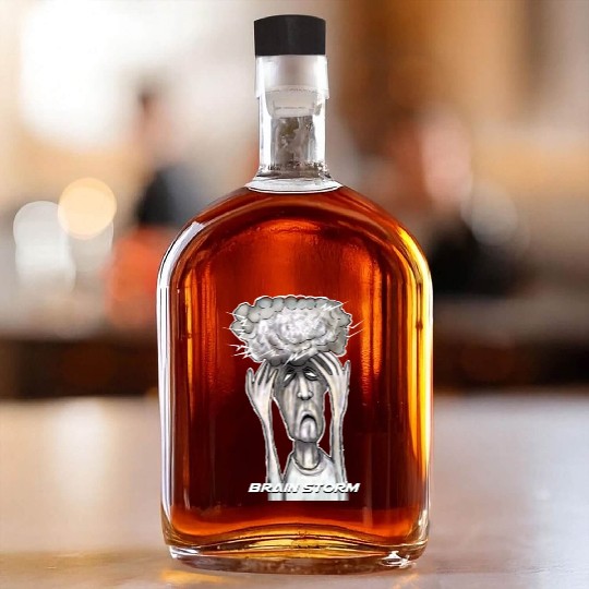 brain storm Whiskey Bottles