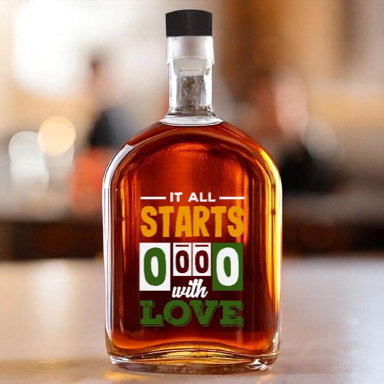 Tennis It All Starts 0 0 0 With Love Whiskey Bottles