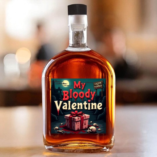 My bloody Valentine Whiskey Bottles