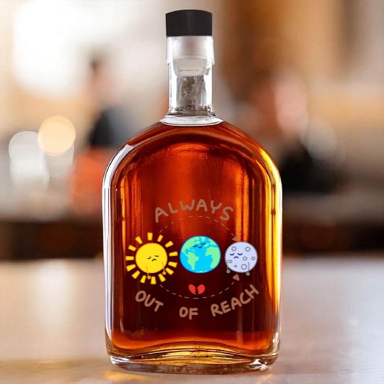 Always out of reach - sun and moon Whiskey Bottles