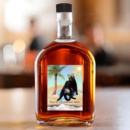 fat cat summer body Whiskey Bottles