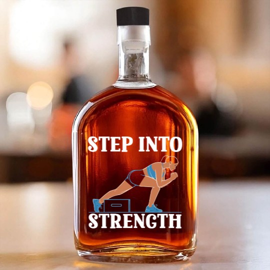 Bulgarian Squat Exercise Fitness Workout Gym Whiskey Bottles